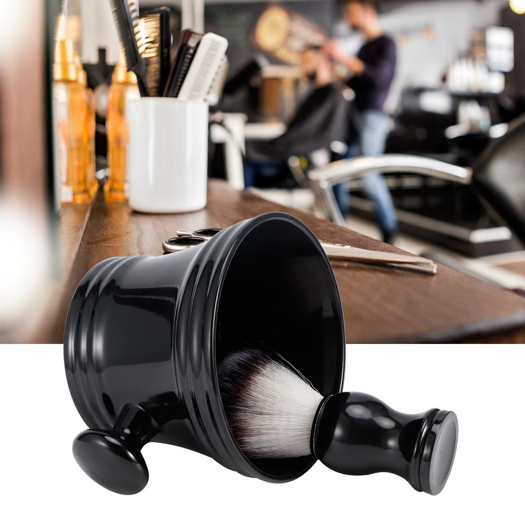 Shaving Soap Bowl Beard Care Soft Barber Cleaning Brush Nylon Mostache Shaving Tool Set