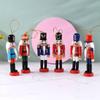 Nutcrackers Hanging Ornament Figures Christmas Mini Wooden King Soldier Puppet