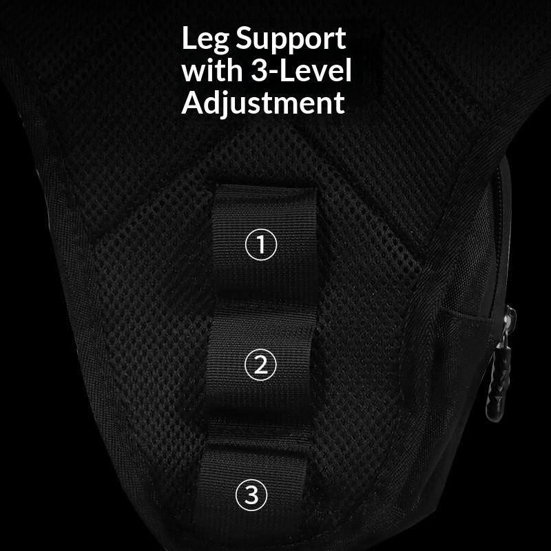 1PC Black Motorcycle Leg Bag Waterproof Rider Waist Bag Cycling Bike Crossbody Bag Motorcycle Equipment