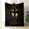 Holzkreuz Decke Bedruckte Decke für Wohnzimmer Bett Sofa Mittagspause Weiche Gemütliche Decke für Freund's Festival Geschenk