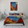 Wirbelnder Himmel, Canyons, Kakteen. Bettwäsche-Sets Bettbezug-Sets Bettbezüge Kissenbezüge(1 * Bettbezug 2 * Kissenbezüge, ohne Bettdecke)