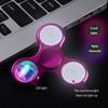 Rotating Finger Spinner Light Effect Changing Patterns LED Electroplate Finger Fidget Hand Spinner for Home