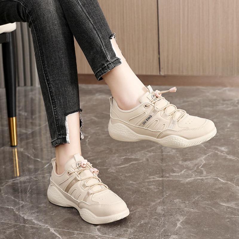 Fashion New Breathable White White Shoes for Women 2025 Spring Autumn Height Increase Casual Sneakers Korean All-match Board Shoes Mujer