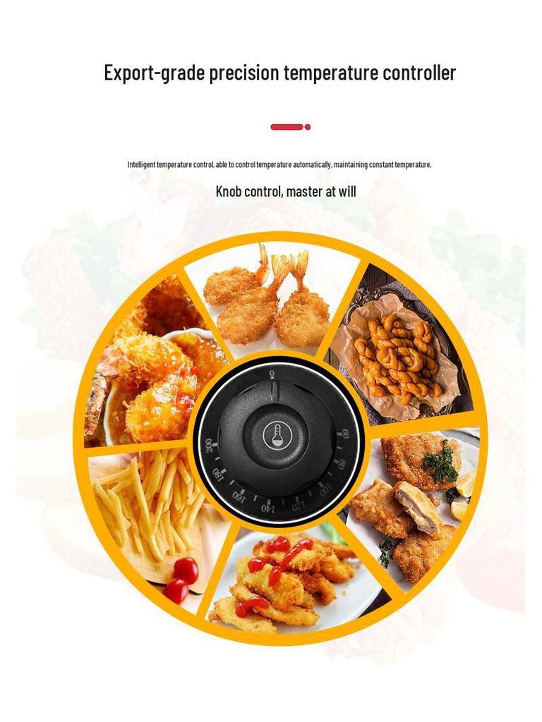 Dual Voltage Electric Deep Fryer: 110V/220V Pan - US/EU/JP Compliant