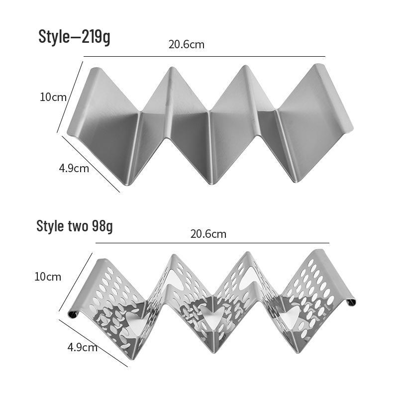 Stainless Steel W-Shaped Taco Rack