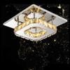 Elegant Square Crystal Led Ceiling Light Modern Minimalist Design For Living Room