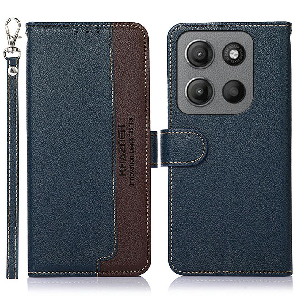 For Motorola Moto G15 4G Case RFID Blocking Wallet PU Leather Phone Cover