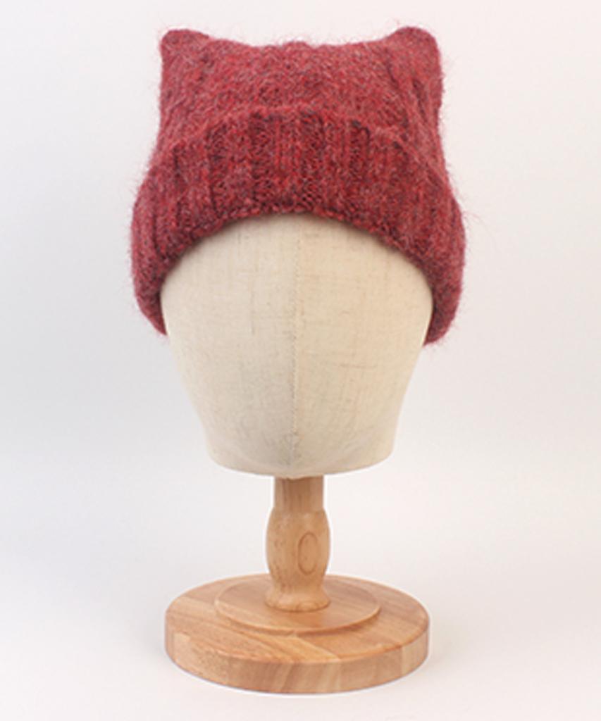 Yunibeosyeolkemiseuteuli Wool Cat Red Beanie Cat Beanie