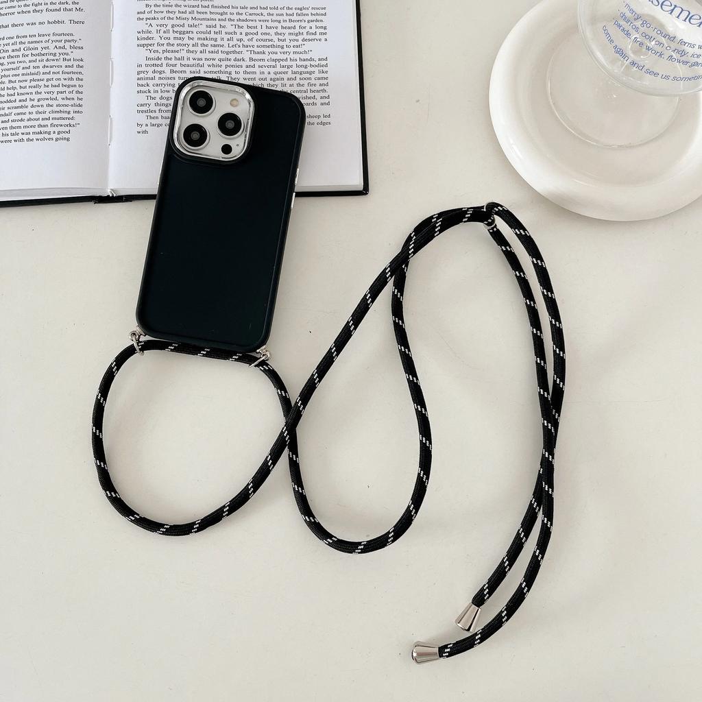 Luxury Crossbody Necklace Lanyard Phone Case For iPhone 15 14 13 12 11 Pro Max X XS XR 7 8 Plus SE   Strap Cord Cover