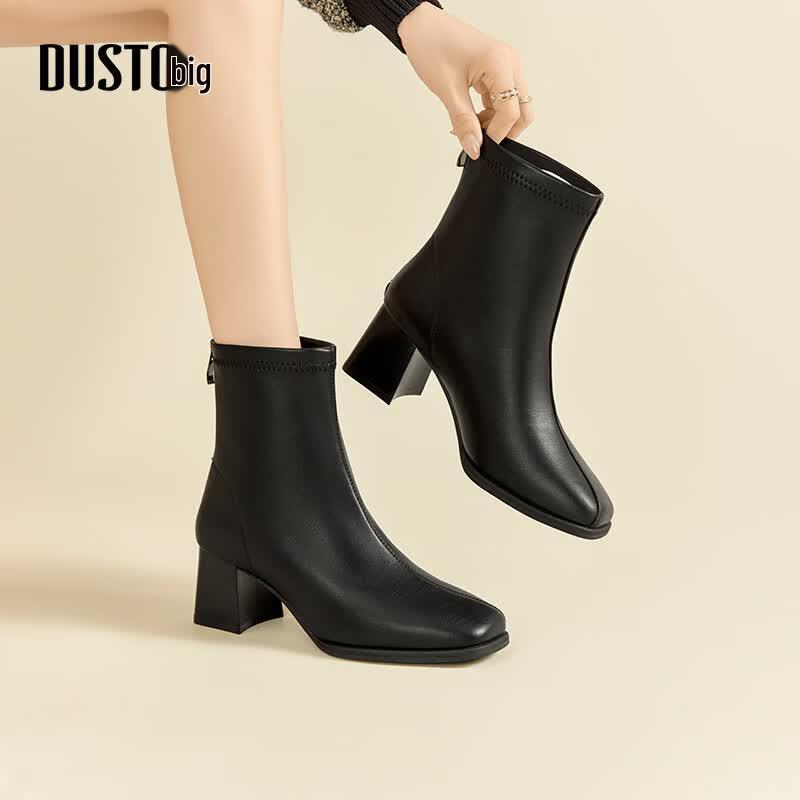 Women s French Style High-Heel Ankle Boots 35