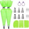 15-Piece Stainless Steel Icing Nozzle Set with Cake Icing Bag