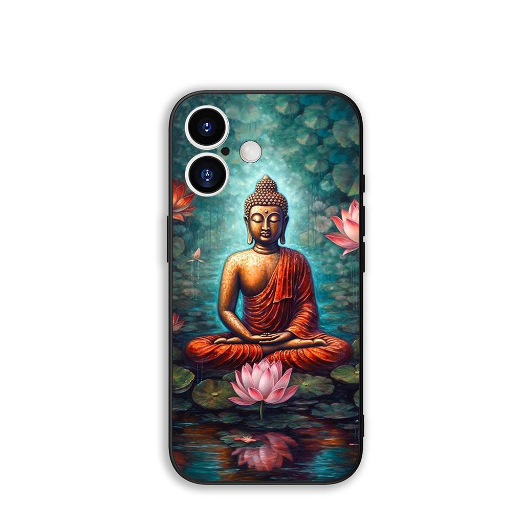 Phone Cover Lord Buddha Wallpaper Casing for Apple iPhone 16 15 14 Plus 13 12 Mini 17 Pro Max + ProMax 16E Air 15+ Case