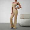 Dámské podzimní zimní elegantní kombinéza slim fit sexy podprsenka bez ramínek Jednobarevný overal bez zad