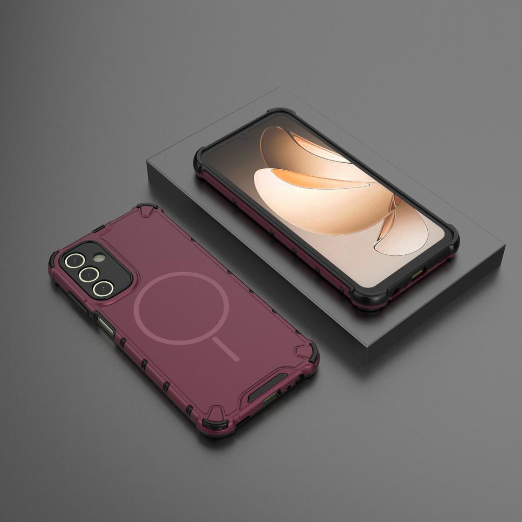 For Samsung Galaxy A15 5G/4G Magnetic Case Heat Dissipation Shockproof TPU+PC Phone Back Cover