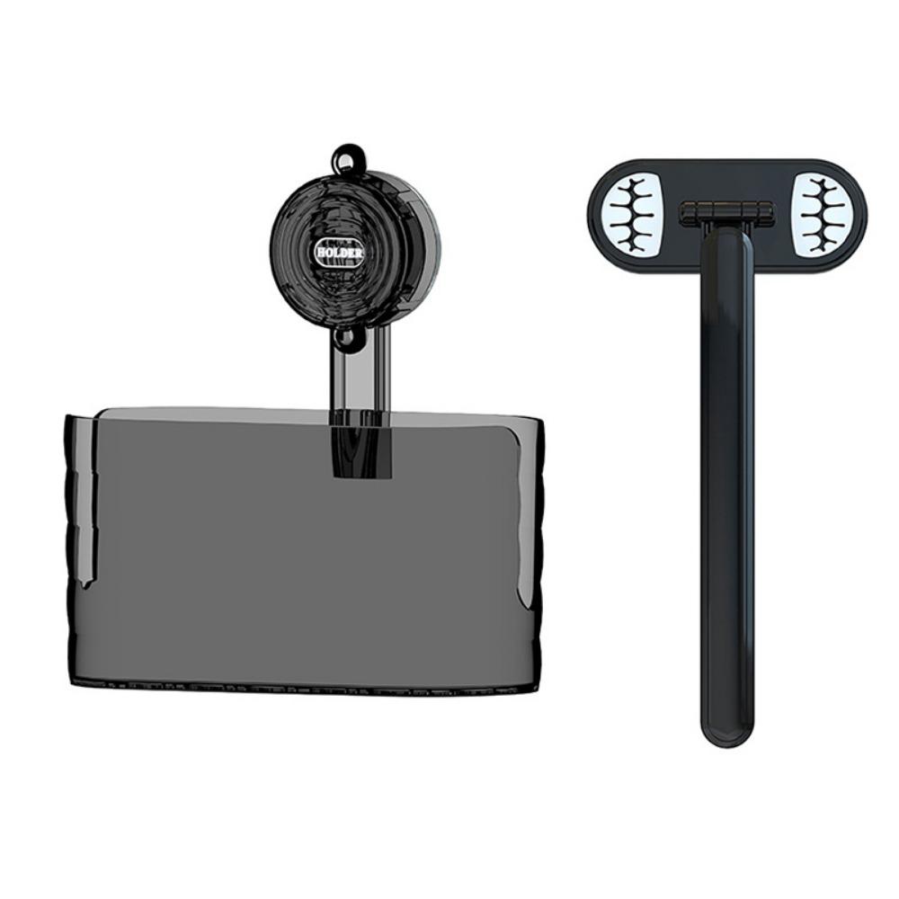 

Пластиковая присоска Органайзер для полотенец для лица Съемное дренажное ведро для хранения для дома чёрный