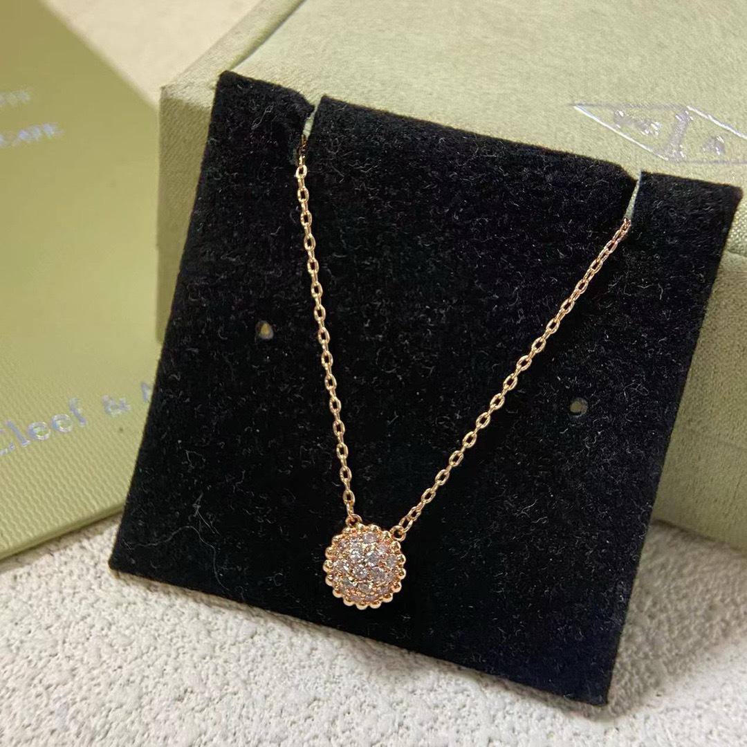 

2025 Gold Diamond Rice Bead Necklace: Minimalist High-End Valentine s Gift рожевий колір золота