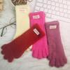 Soft Plush Fingerless Winter Gloves for Women - Long, Warm & Girlish Solid Colors
