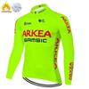 ARKEA Fleece Cycling Jersey Men Women Winter Thermal Long Sleeve Road Mountain Bike Riding Top
