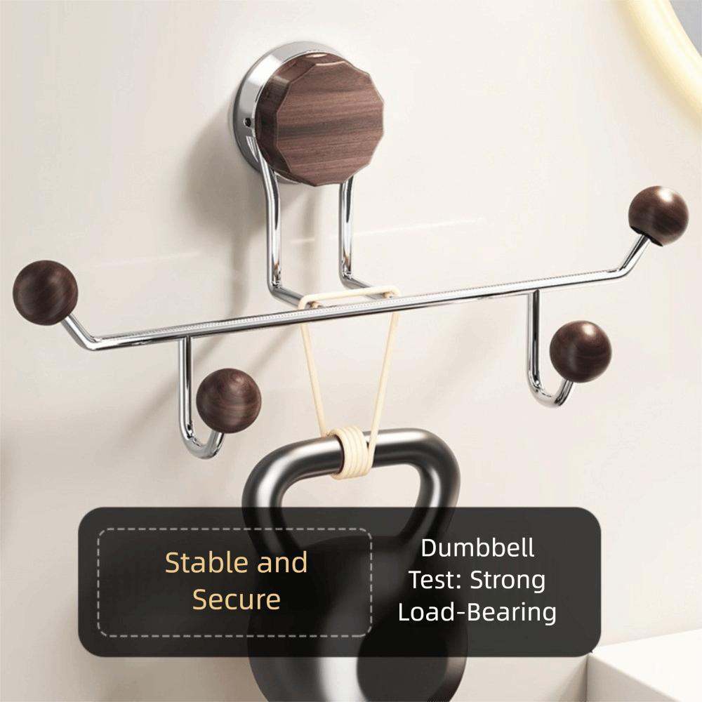 Wall-mounted Headband Storage Rack Suction Cup Corner Hanger Door Rear Hooks Key Ring