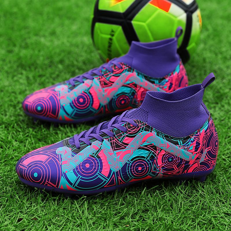 2025 foreign trade nail broken football shoes training new men's football shoes long nails high price