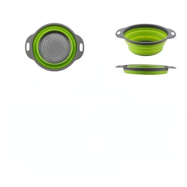 Cestino per verdure pieghevole in silicone Scolapiatti pieghevole con manico Cestello per filtro per frutta e verdura