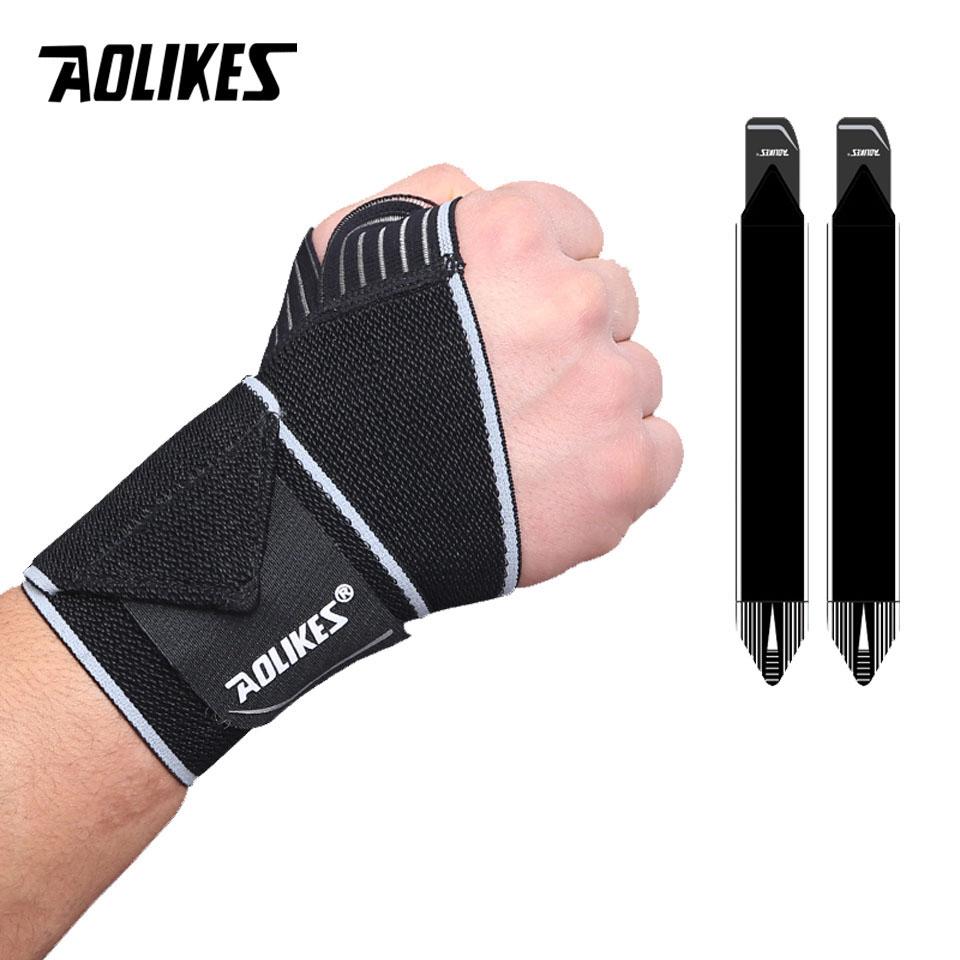 Aolikes 1 Pair Wrist Brace With Thumb Support Wrist Compression Straps For Workouts, Gymnastics, Weightlifting, Men, Women