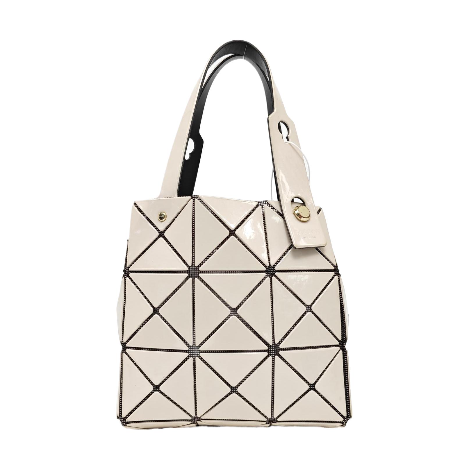 [Pre-Owned] Lucent Beige Special Material Geometric Tote Bag - Excellent #O4HYUO ONE SIZE