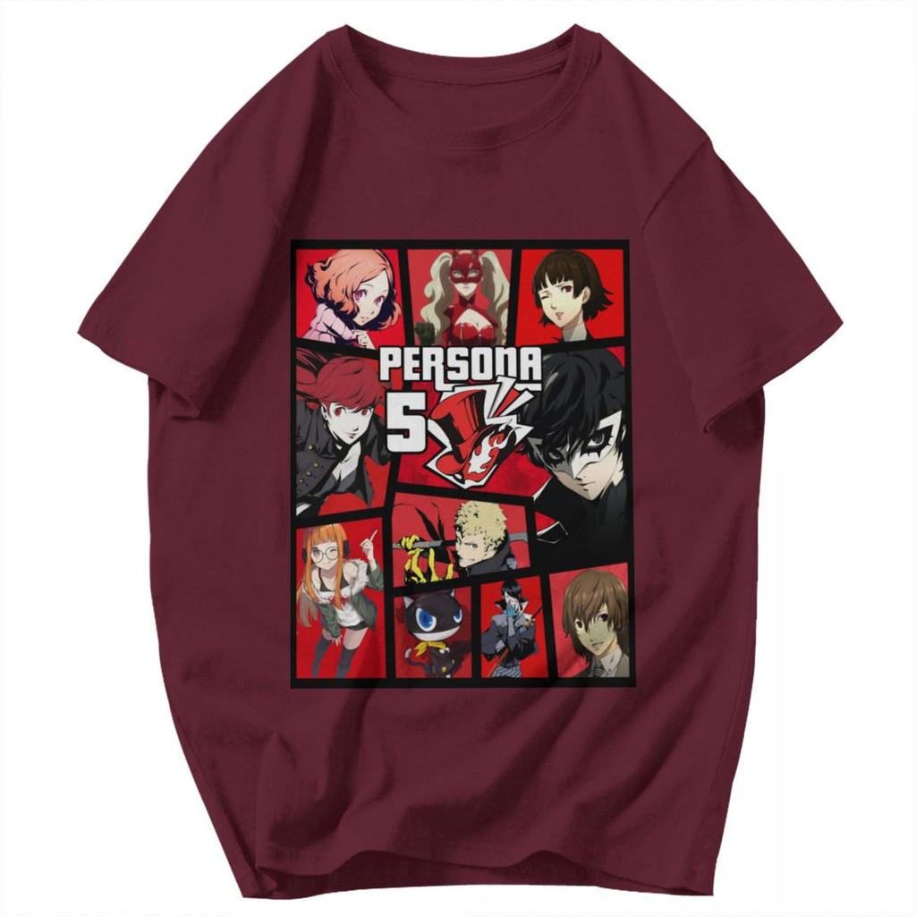 Men T Shirt Persona 5 Awesome Gifts Y2K Graphic Tees Unisex Tops T Shirts