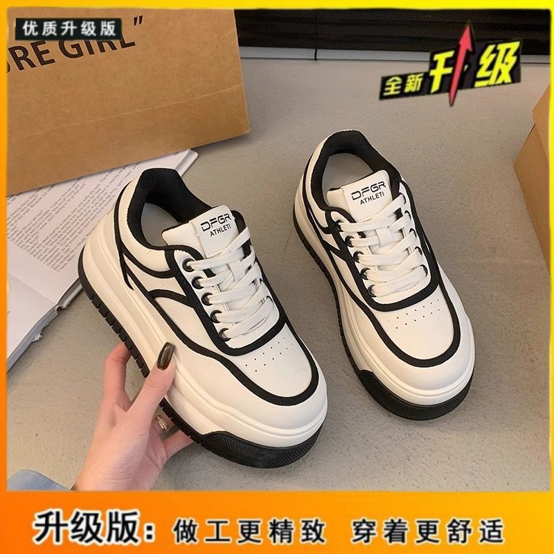 

Milk fufu platform white shoes women s small height-increasing board shoes spring new student casual sports shoes 40