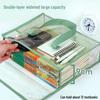 A4 Thickened Transparent Waterproof Student File & Book Storage Bag