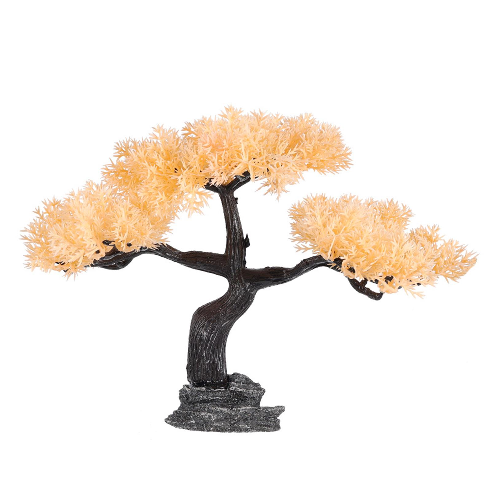 

Реалистичный приветливый декор для аквариума в виде сосны, ландшафтный дизайн аквариума, искусственный бонсай из сосны для украшения дома и офиса C