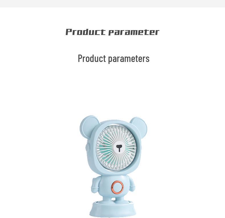 Portable USB Mini Desktop Fan - Rechargeable, Compact Electric Fan for Students & Office