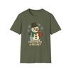 Unisex Softstyle T-Shirt Snowman Cocoa Mug Icicle Tears Scarf Christmas