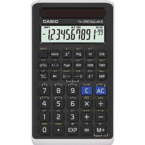 CASIO Function Calculator fx-260 SOLAR II (Black)