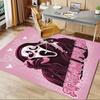 1pc Scream,Mask,Heart Office Carpet Soft Polyester Entrance Carpet Washable Non slip Machine Washabl