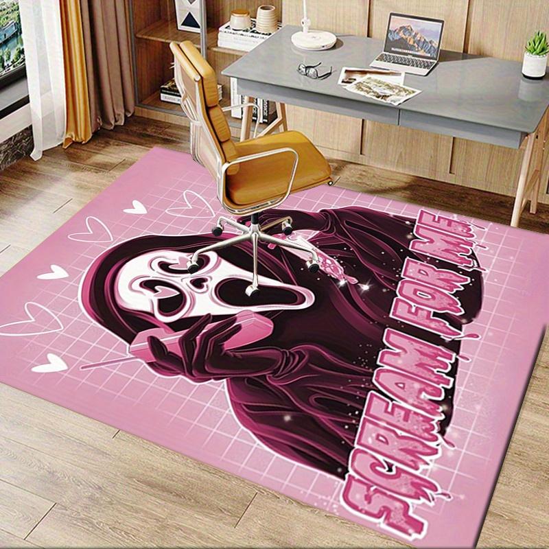 1pc Scream,Mask,Heart Office Carpet Soft Polyester Entrance Carpet Washable Non slip Machine Washabl