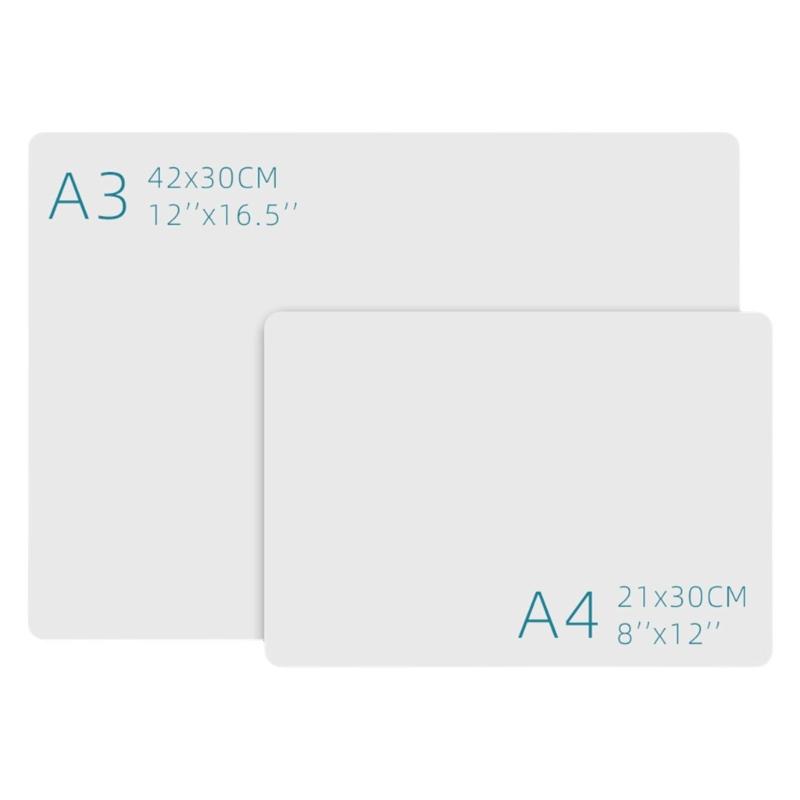 A3 A4 Magnetic Dry Erases Board for Refrigerator Fridge Magnetic Whiteboard with Markers Erasers Easy to Write and Clean