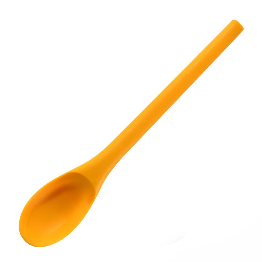 Long Handle Food-Grade Silicone Salad and Mixing Spoon for Kids
