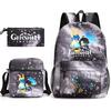 Three-piece Backpack Versatile High School Travel Bag