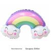 Rainbow Parachute Hot Air Balloon Birthday Decoration Foil Balloons