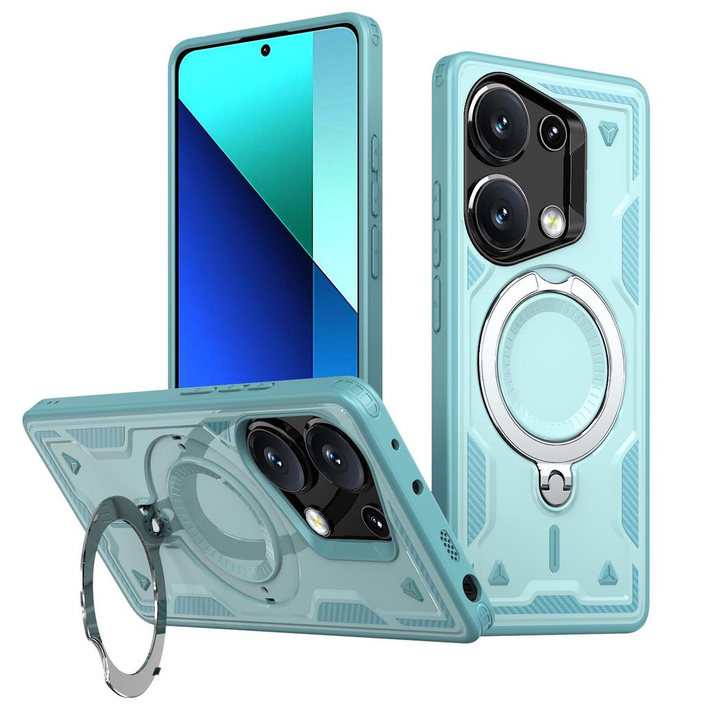 For Redmi Note 13 Pro+/Note 13 Pro Plus/Xiaomi Poco X6 M6 Pro 4G Rotating magnetic ring holder, phone case protective cover