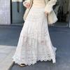 2025 Spring/Summer Bohemian Crochet Lace A-Line Long Skirt