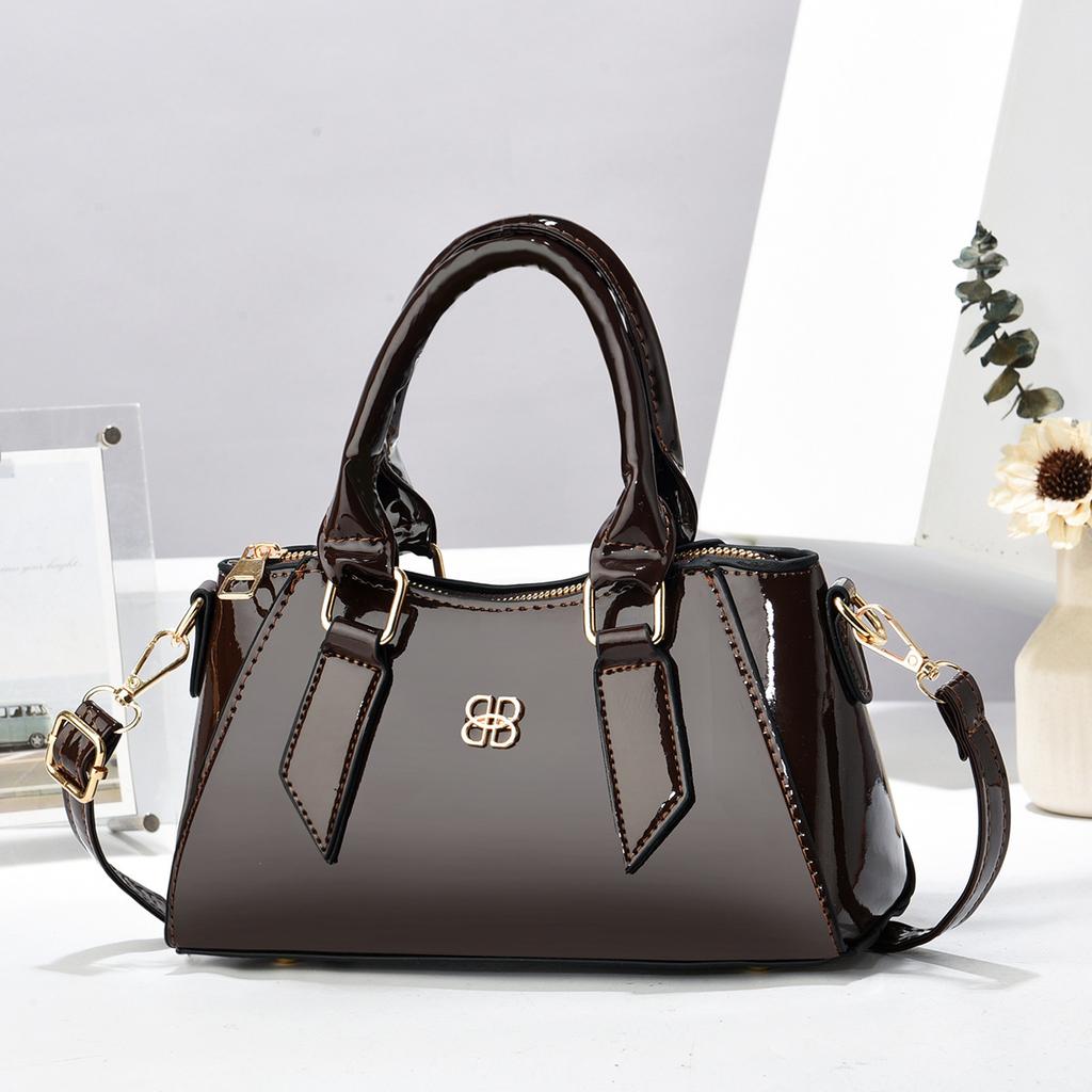 Bright Leather Ladies Top-Handle Bags For Women Handbags Tote Shoulder Crossbody Purse Female Luxury Designer
