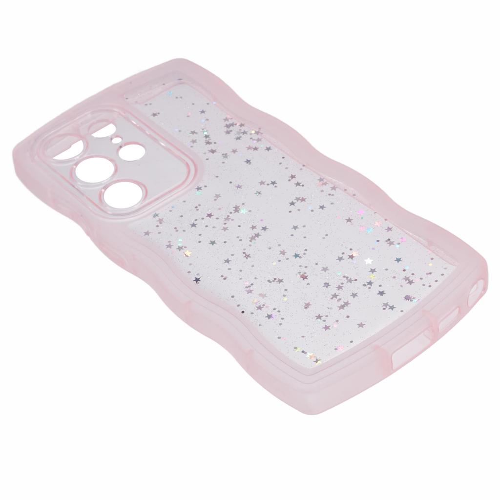 JTW Series for Samsung Galaxy S22 Ultra 5G Cell Phone Case TPU Glitter Sparkle Wavy Edge Cover