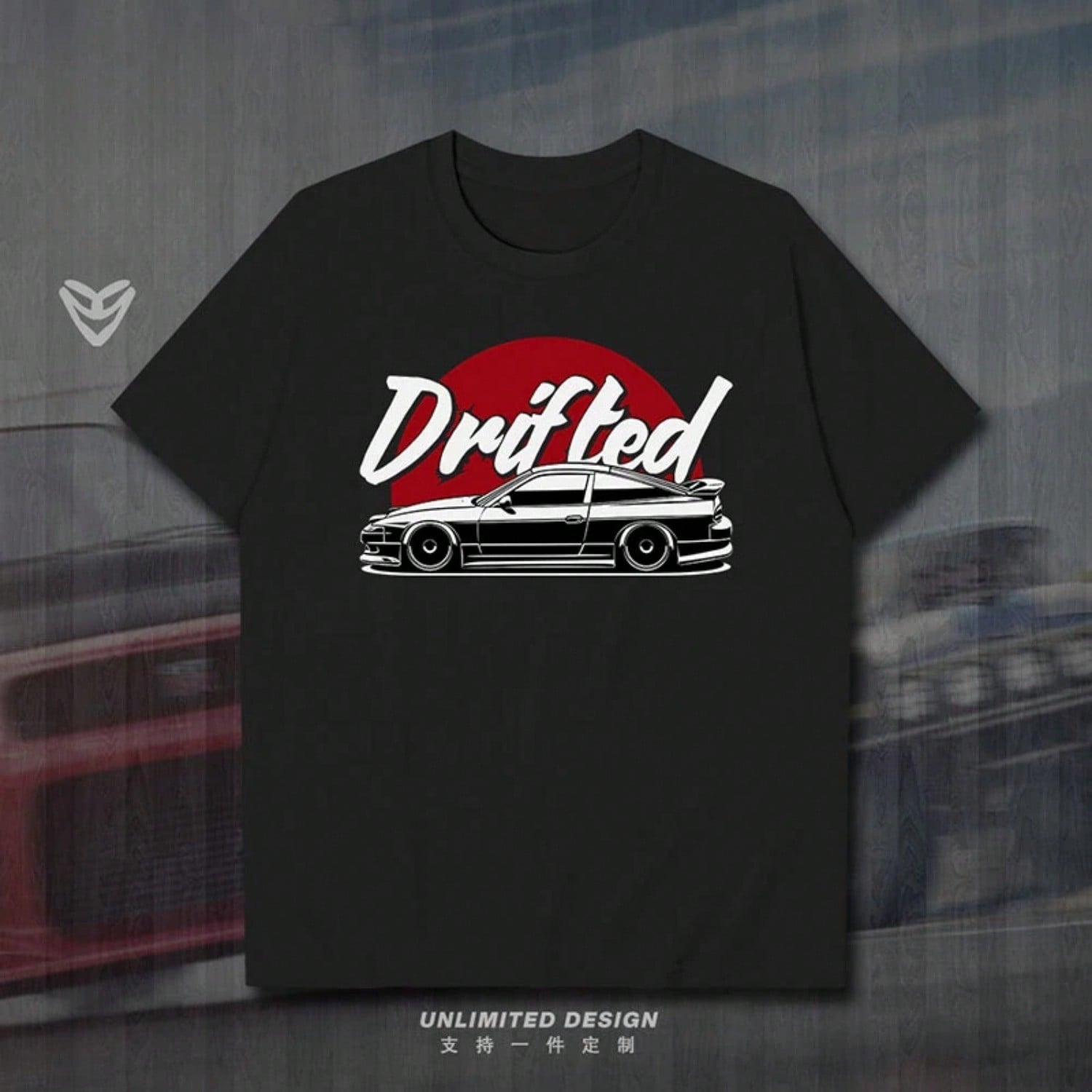 180SX Japan JDM Modified Street Racing Printed Graphic Shirt unisex s And Wounisex s Short Sleeve Breathable Motorcycle T-Shirt S разноцветный