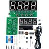 1 Set Multifunctional Diy Alarm Clock Kit Dc 5V Mini Weather Clock Soldering Practice Electronic Diy Digital Clock Kits
