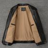 Men's Genuine Cowhide Leather Jacket Real Cow Loose Oversized Style Coat Man Clothes Spring Autumn
