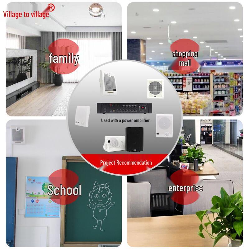30W Indoor Wall-Mounted Wired Broadcast Speaker