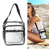 Clr Shoulder Bag Fashion Lightweight Large Capacity PVC Transparent Shoulder Bag for Travel Concerts Sports Events