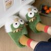Cartoon Cotton Slippers Autumn and Winter 2025 New Indoor Home Cute Warm Plush Household Slippers